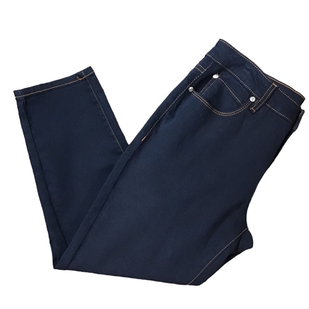 Tahari Seta-Silk Denim Capris